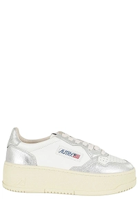 Autry Metallic Platform Low-Top Sneakers