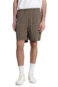 Attachment Elasticated-Waistband Straight Hem Shorts