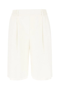 Pleated Bermuda Shorts