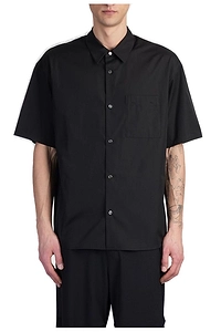 Attachment Short Sleeve Buttoned Shirt