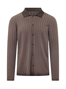 Arovescio Ribbed Long-Sleeve Shirt