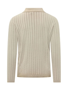 Arovescio Ribbed Long-Sleeve Shirt