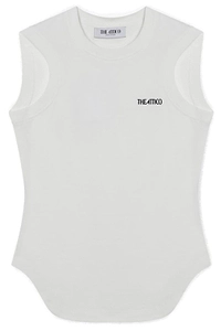 Attico Logo Embroidered Knitted Tank Top