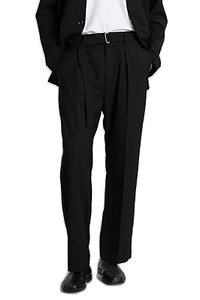 Attachment Straight Leg Pleated Trousers