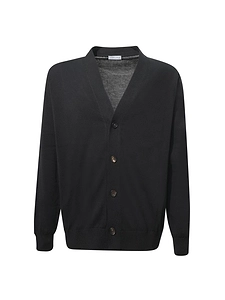 Arrows Buttoned V-Neck Cardigan