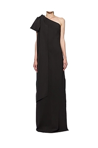 Atu Body Couture Bow Detail One Shoulder Maxi Dress