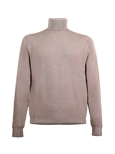Arrows Ribbed Turtleneck Knitted Sweater