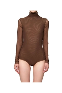 Atu Body Couture High Neck Tulle Bodysuit