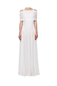 Atu Body Couture Round Neck Mesh Maxi Dress