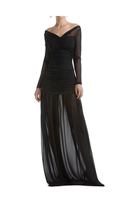 Atu Body Couture Ruched Tulle Gown