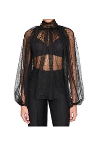Atu Body Couture High Neck Lace Blouse