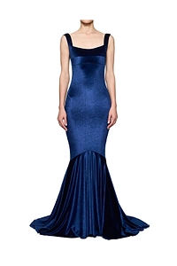 Atu Body Couture Velvet Corset Mermaid Dress