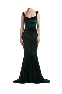 Atu Body Couture Velvet Corset Mermaid Dress