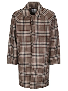 Arte Checked Single-Breasted Coat