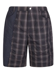 Arte Plaid Panel Shorts