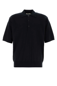 Auralee High Gauge Knit Polo Shirt