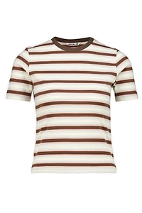 Auralee Gradient Stripe Jersey T-Shirt