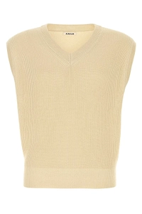 Auralee Flat Yarn Rib Knit Knitted Top