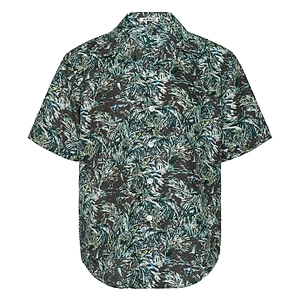 Auralee Printed Airy Satin Half-Sleeved Shirt