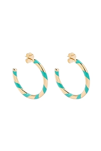 Aurelie Bidermann Positano Hoop Earrings