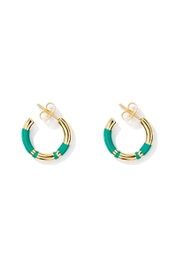 Aurelie Bidermann Positano Mini Hoop Earrings