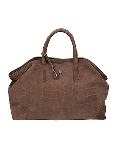 Ash Jacqueline Croc-Embossed Tote Bag