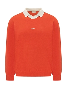 Autry Contrast Collar Logo Polo Shirt