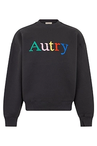 Autry Embroidered Logo Crewneck Sweatshirt