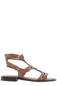Ash Paprika Round Open Toe Sandals