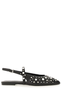 Ash Pointed Toe Slingback Flats