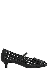 Ash Round Toe Heeled Pumps