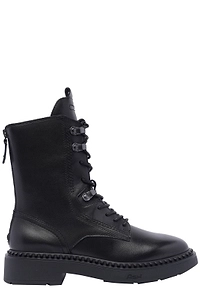 Ash Round Toe Lace-Up Boots
