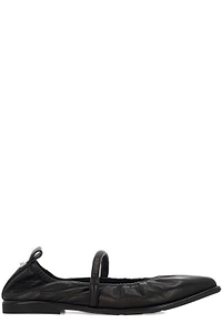 Ash Ruched Detail Flat Shoes