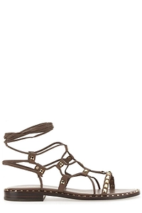 Ash Stud Embellished Ankle Strap Sandals