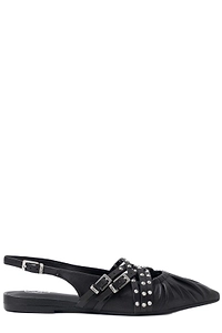 Ash Stud Detailed Pointed Toe Flat Shoes