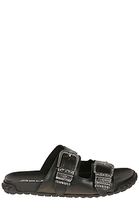 Ash Double Buckled Slip-On Flat Sandals