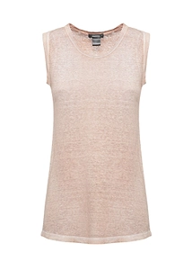 Avant Toi Sheer Sleeveless Top