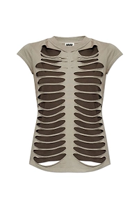 Avavav Cutout Short-Sleeve Top