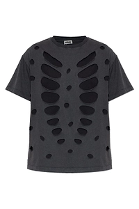 Avavav Distressed Cut-Out T-Shirt