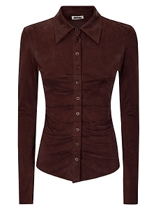 Avavav Draped Button-Up Top