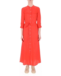Aspesi Buttoned Long-Sleeved Midi Shirt Dress