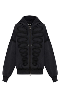 Avavav Padded Front Zip-Up Hoodie