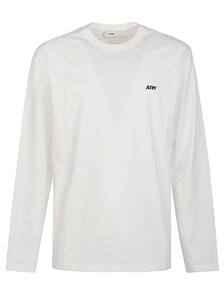 Autry Long Sleeved Logo Embroidered T-Shirt