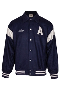 Autry Long Sleeved Logo Patch Jacket