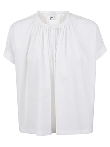 Aspesi Gathered Short-Sleeve Top