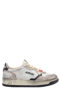 Autry Medalist Distressed Low-Top Sneakers