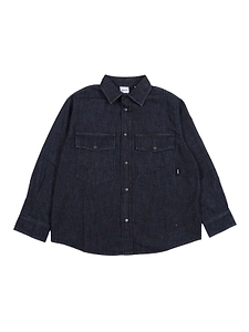 Aspesi Kids Long Sleeved Denim Shirt
