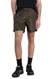 Aspesi Leopard-Printed Buttoned Swim Shorts