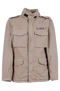 Aspesi Logo Patch Pocket Detailed Jacket