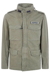 Aspesi Logo Patch Pocket Detailed Jacket